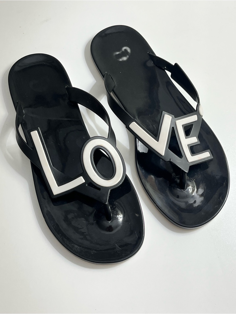 Mel by Melissa Love City Jelly Flip Flop Sandals Size 8